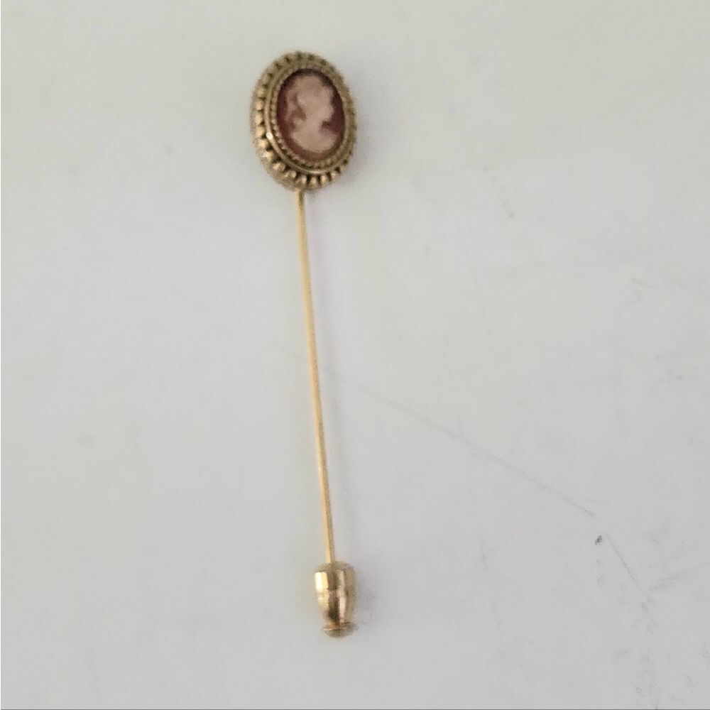 Cameo vintage stick pin